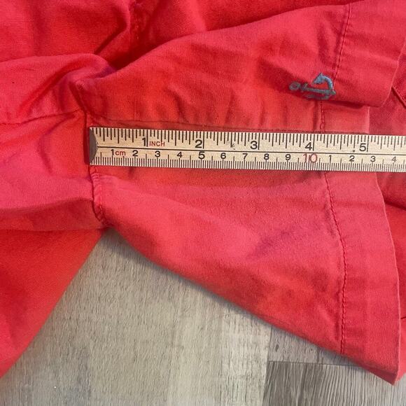 Old Navy Shorts Womens Pink Coral Blue Embroidered Anchors Cotton Nautical Sz 14 - Picture 6 of 14